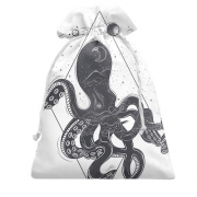 Подарочный мешочек с космическим осьминогом