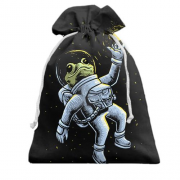 Подарунковий мішечок з жабою космонавтом