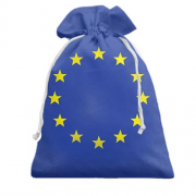 Подарочный мешочек с флагом ЕС
