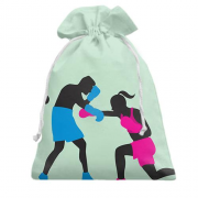Подарочный мешочек Boy and Girl Boxing