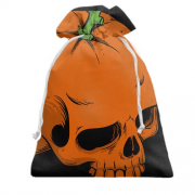 Подарочный мешочек Skull-Orange