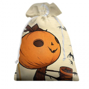 Подарочный мешочек Halloween pumpkin and bats