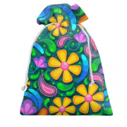 Подарочный мешочек Art flowers pattern