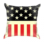 3D подушка зі стилізованим американським прапором