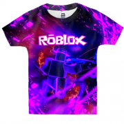 Детская 3D футболка Roblox, неон