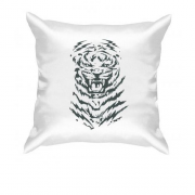 Подушка с тигром (оскал)