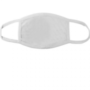 Белая многоразовая маска для лица 