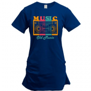 Подовжена футболка Old music