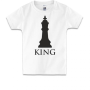 Детская футболка с шахматным королем