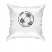 Подушка з футбольним м'ячем з елементів