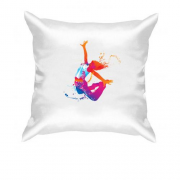 Подушка з барвистим танцюристом