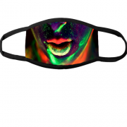 Багаторазова маска для обличчя з неоновою посмішкою