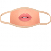 Многоразовая маска для лица с "нюдовыми" губами