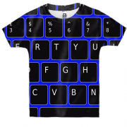 Детская 3D футболка с клавиатурой