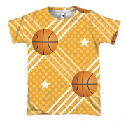3D футболка Pop art Basketball