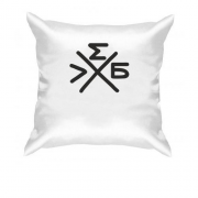 Подушка с логотипом группы "ХЛЕБ"