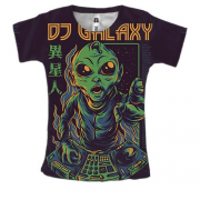 Жіноча 3D футболка DJ GALAXY