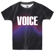 Дитяча 3D футболка з написом "Voice"