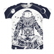 3D футболка с астральным космонавтом