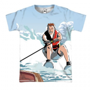 3D футболка з хлопцем на водному скутері