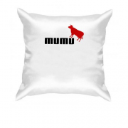 Подушка з написом "Муму" в стилі Пума