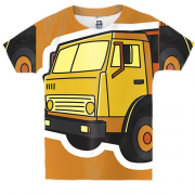 Детская 3D футболка с грузовиком