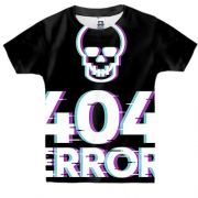 Дитяча 3D футболка 404 error