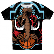 Дитяча 3D футболка з мамонтом баскетболістом