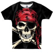 Дитяча 3D футболка з піратським черепом в бандані