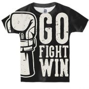 Детская 3D футболка Go fight win