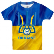 Детская 3D футболка Федерация футбола Украины
