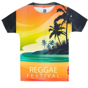 Детская 3D футболка Reggae Festival