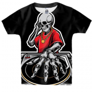 Дитяча 3D футболка Skull DJ
