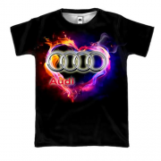 3D футболка I Love Audi