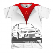 3D футболка Mitsubishi (рисунок)