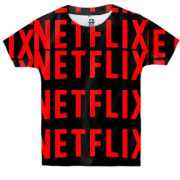 Детская 3D футболка Netflix pattern