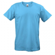 Яскраво-блакитна чоловіча футболка "ALLAZY"