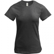 Женская футболка цвета антрацит "ALLAZY"