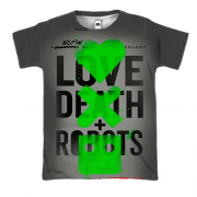 3D футболка Любов Смерть Роботи
