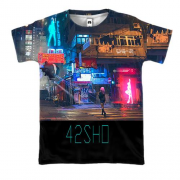3D футболка 42SHO ночной китайский город