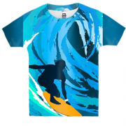 Дитяча 3D футболка Surfer Art