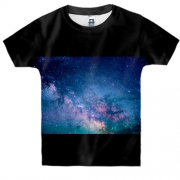 Детская 3D футболка Яркое звездное небо