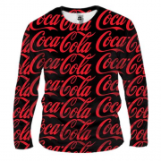 Чоловічий 3D лонгслів Coca Cola pattern