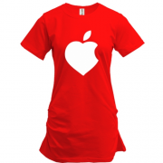 Подовжена футболка Яблуко-Серце