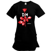 Подовжена футболка Depeche Mode large rose
