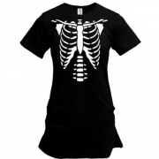Подовжена футболка зі скелетом