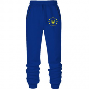 Штани на флісі з гербом України - ЄС