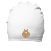 Хлопковая шапка "Android - печенюшка"