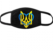 Маска герб України із серцем