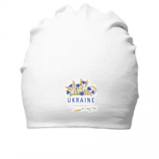 Бавовняна шапка з квітами Україна